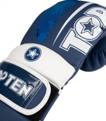 Boxing gloves TOP TEN RTT-NTB Marks 10 oz blue (WAKO APPROVED)