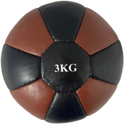 Medicine ball PL-NATURAL 3 kg natural leather