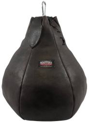 Leather boxing pear CLASSIC GRS-CLASSIC 45 cm x 40 cm full NO1 chocolate