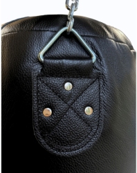 Boxing bag leather 140 cm x 40 cm filled - WWS-14040-1H black