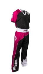 TOP TEN ‘BOW’ kickboxing outfit, black and pink, XL (190 cm)