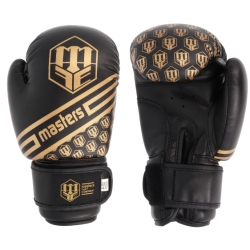 Boxing gloves RPU-20 MASTERS 8 oz black-gold