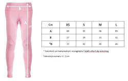 Women's long leggings MASTERS DLW-PINK pink