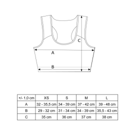 Sports crop top TOP TEN ‘WAKO’ (WAKO APPROVED)