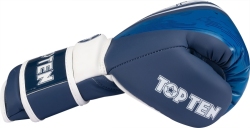 Boxing gloves TOP TEN RTT-NTB Marks 10 oz blue (WAKO APPROVED)