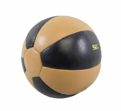 Medicine ball PL-NATURAL 5 kg natural leather