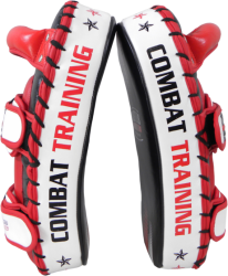 Leather training shields black-red-white - TPAO-Z S3