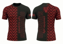 Rashguard short sleeve MASTERS PULSE RSG-P black-red