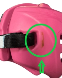 (S) Headguard TOP TEN AVANTGARDE KTT-2 S white (WAKO APPROVED)