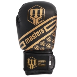 Boxing gloves RPU-20 MASTERS 12 oz black-gold
