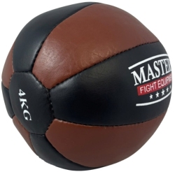 Medicine ball PL-NATURAL 4 kg natural leather