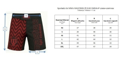 MMA shorts MASTERS PULSE SMMA-P black-red