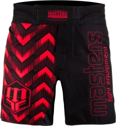 MMA shorts MASTERS PULSE SMMA-P black-red