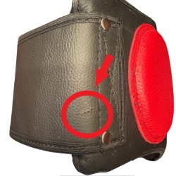 (S) Abdominal training pad OT-B MASTERS made of natuaral leather