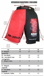 MMA shorts MASTERS - SM-2000