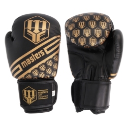 Boxing gloves RPU-20 MASTERS 14 oz black-gold