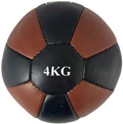 Medicine ball PL-NATURAL 4 kg natural leather