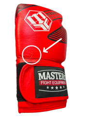 (W) Rękawice bokserskie skórzane MASTERS RBT-RED 14 oz