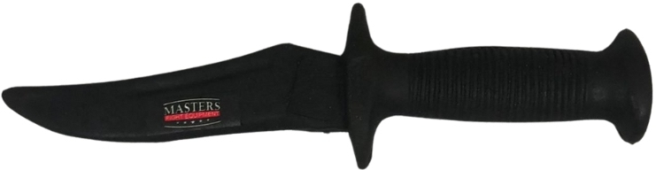 Rubber knife MASTERS-01 black