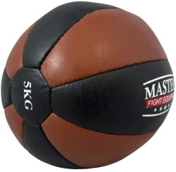 Piłka lekarska skóra naturalna MASTERS PL-NATURAL 5 kg