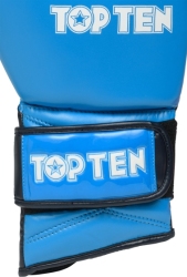Rękawice bokserskie TOP TEN RTT-GT 10 oz niebieskie (WAKO APPROVED)
