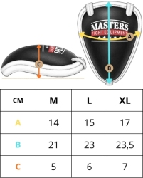 Suspensorium męskie metalowe MASTERS - S-4 THAI czarne