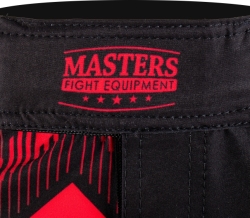 Spodenki do MMA MASTERS PULSE SMMA-P czarno-czerwone