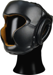 Kask bokserski KSS-PU-BLACK