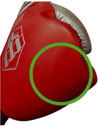 (W) Rękawice bokserskie RBT-SPARRING-GREY czerwono-szare 14 oz