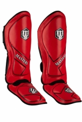 Nagolenniki skórzane PERFECT TRAINING NS-PT czerwone