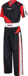 Strój do kickboxingu TOP TEN “Urban Arts” czarno-czerwony (WAKO APPROVED new)