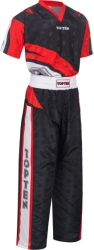 Strój do kickboxingu TOP TEN “Urban Arts” czarno-czerwony (WAKO APPROVED new)
