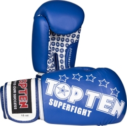 Rękawice bokserskie TOP TEN RTT-10 SUPERFIGHT 3000 STARS (WAKO APPROVED new)