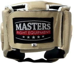 Kask bokserski MASTERS KTOP-PU-MATT beżowy
