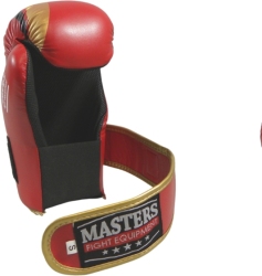 (W) Rękawice otwarte ROSM-MASTERS (WAKO APPROVED) czerwone M