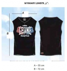 T-shirt męski tank LEONE LSM979/S16 czarny 