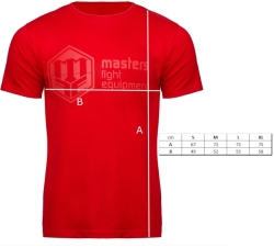 T-shirt MASTERS czerwony TS-RED