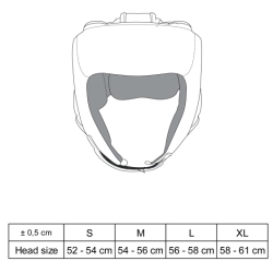 Kask bokserski turniejowy KTT-COMPETITION (WORLD BOXING APPROVED)