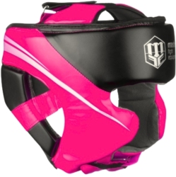 Kask bokserski sparingowy KSTOP-PU-FT różowy