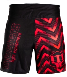 Spodenki do MMA MASTERS PULSE SMMA-P czarno-czerwone