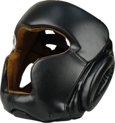Kask bokserski KSS-PU-BLACK